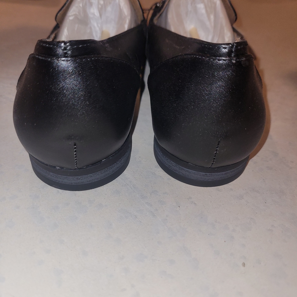 George Black Loafers Gold Hardware Work Office Flats NWT - Picture 5 of 6